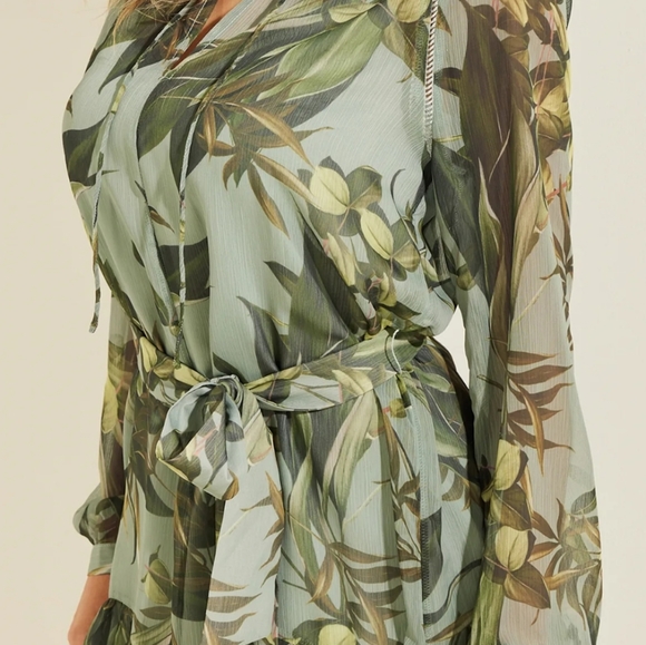 New Guess Veronica Chiffon Dress - Picture 5 of 6